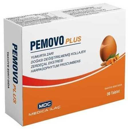Pemovo Plus Yumurta Kabuğu Zarı 30 Tablet