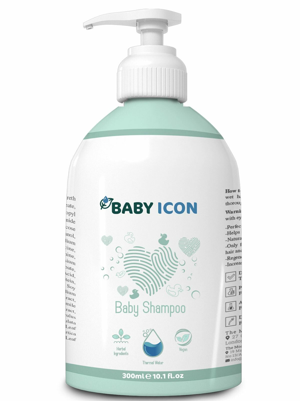 Baby Icon Saç ve Vücut Bebek Şampuanı Vegan 300 Ml
