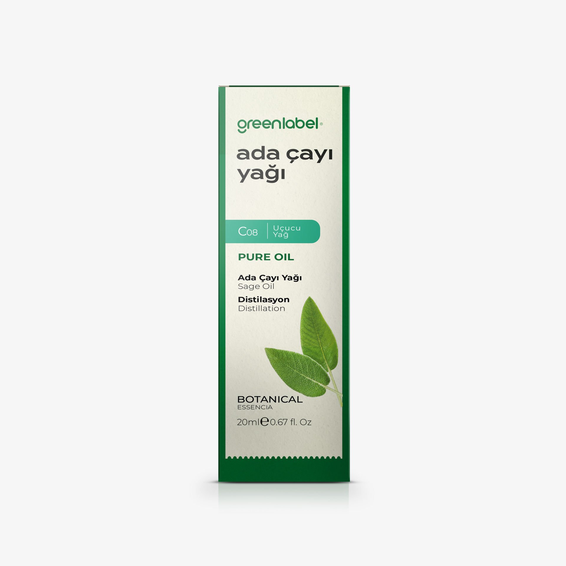 Greenlabel Adaçayı Yağı  20 ml.