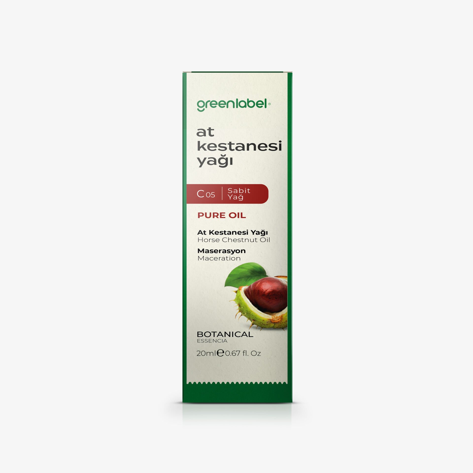 Greenlabel At Kestanesi Yağı  20 ml.