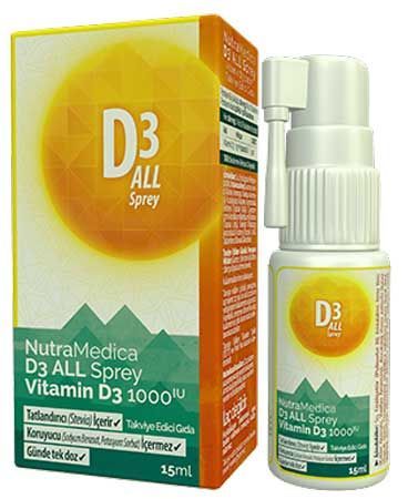 Nutramedica D3 All Sprey 1000 IU 15ml