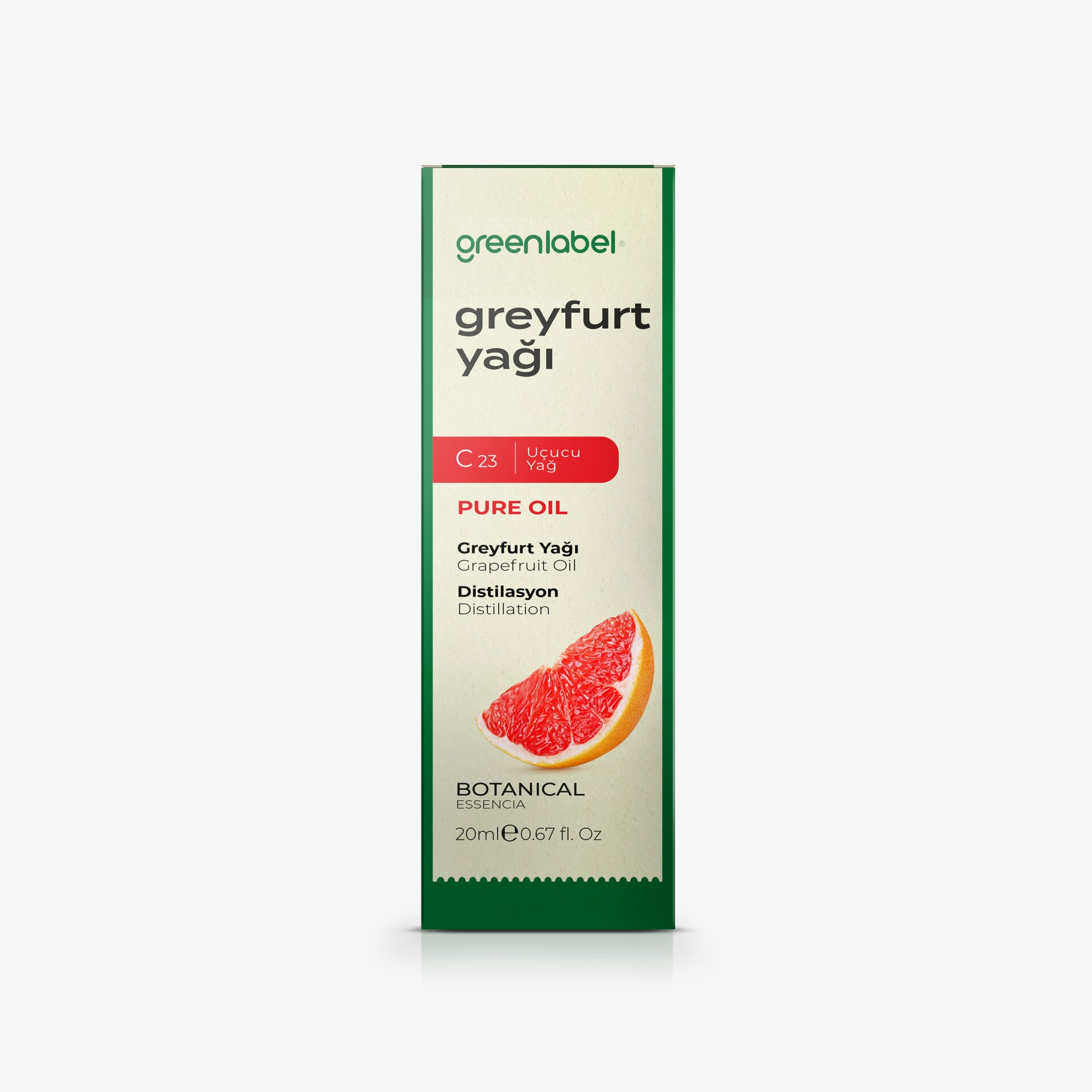 Greenlabel Greyfurt Yağı  20 ml.