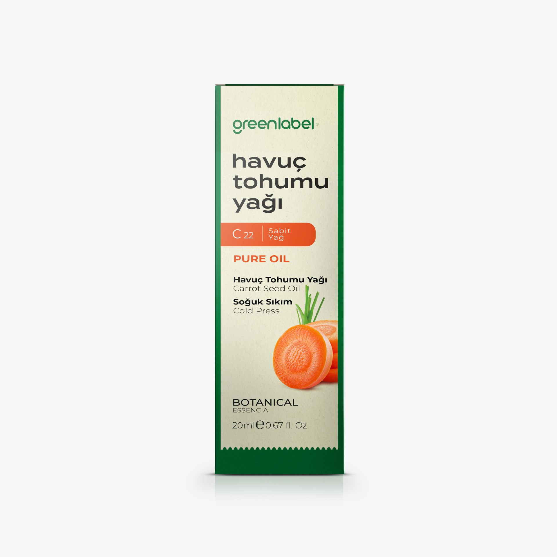 Greenlabel Havuç Tohumu Yağı  20 ml.