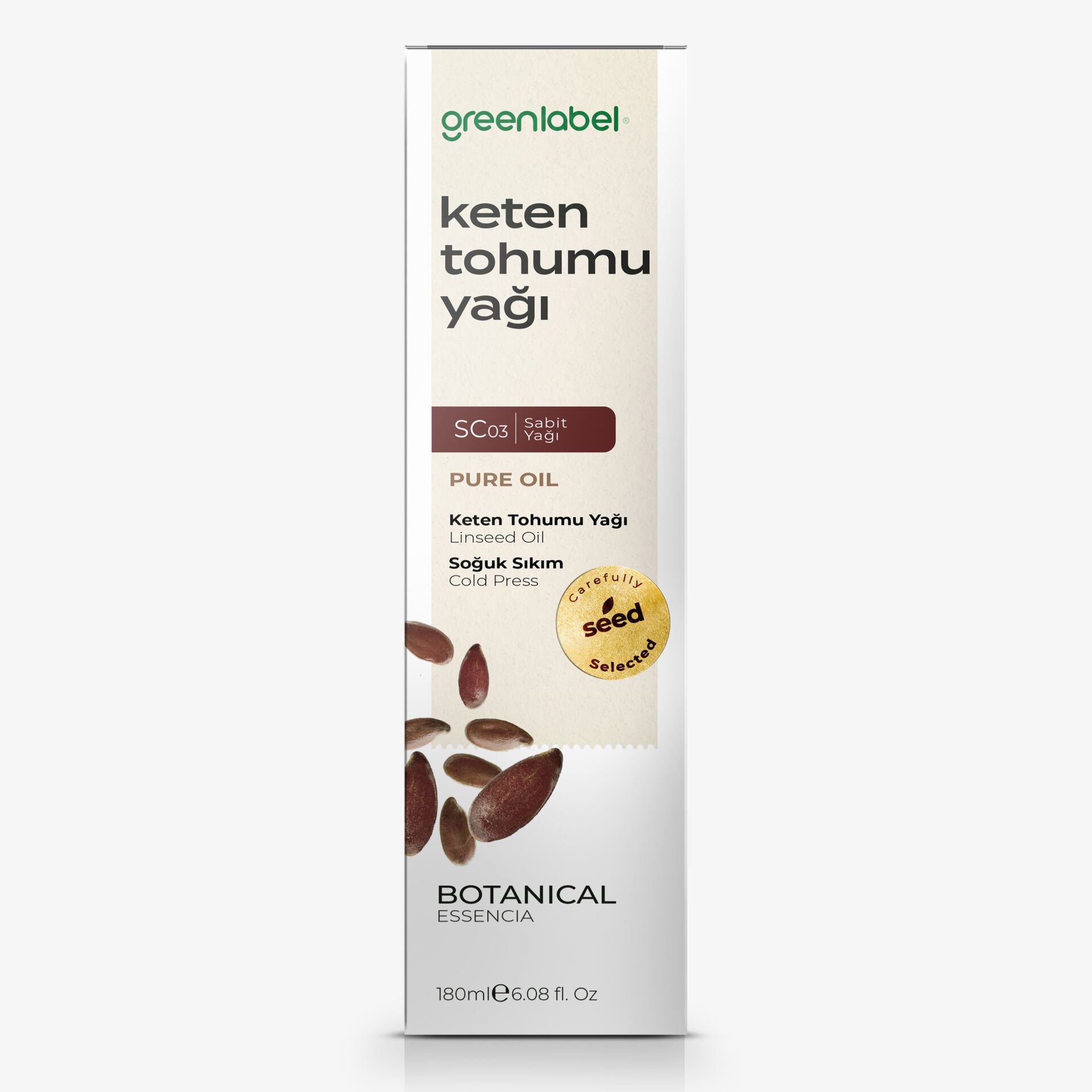 Greenlabel Keten Tohumu Yağı 180 ml.