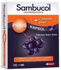 Sambucol Plus Kara Mürver Özütü 15 Kapsül