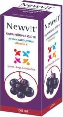 Newvit Kara Mürver Özütü Afrika Sardunyası İçeren Sıvı Gıda 150 ml