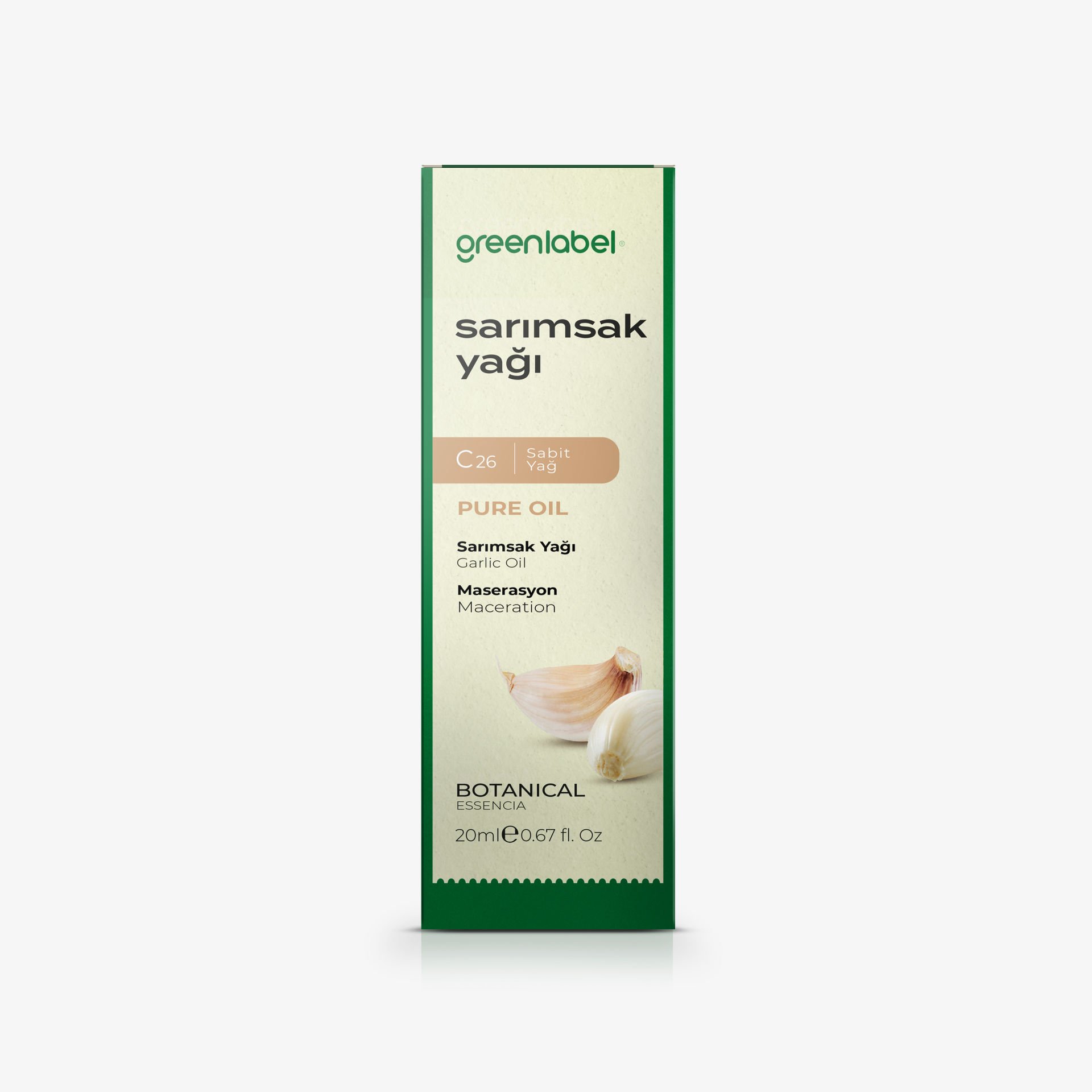 Greenlabel Sarımsak Yağı 20 ml.