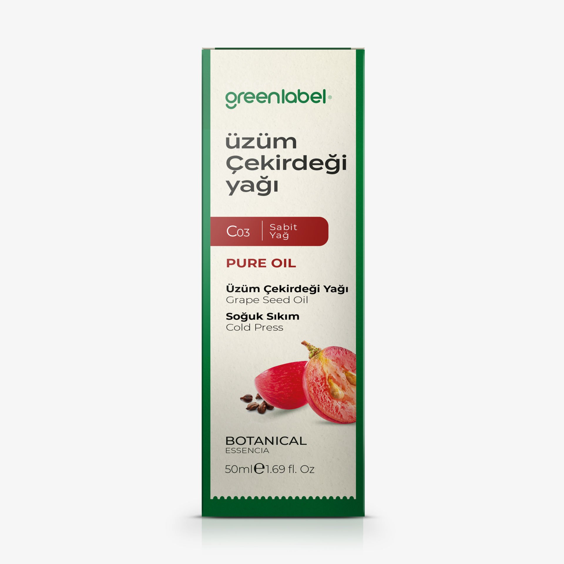 Greenlabel Üzüm Çekirdeği Yağı 50 ml.