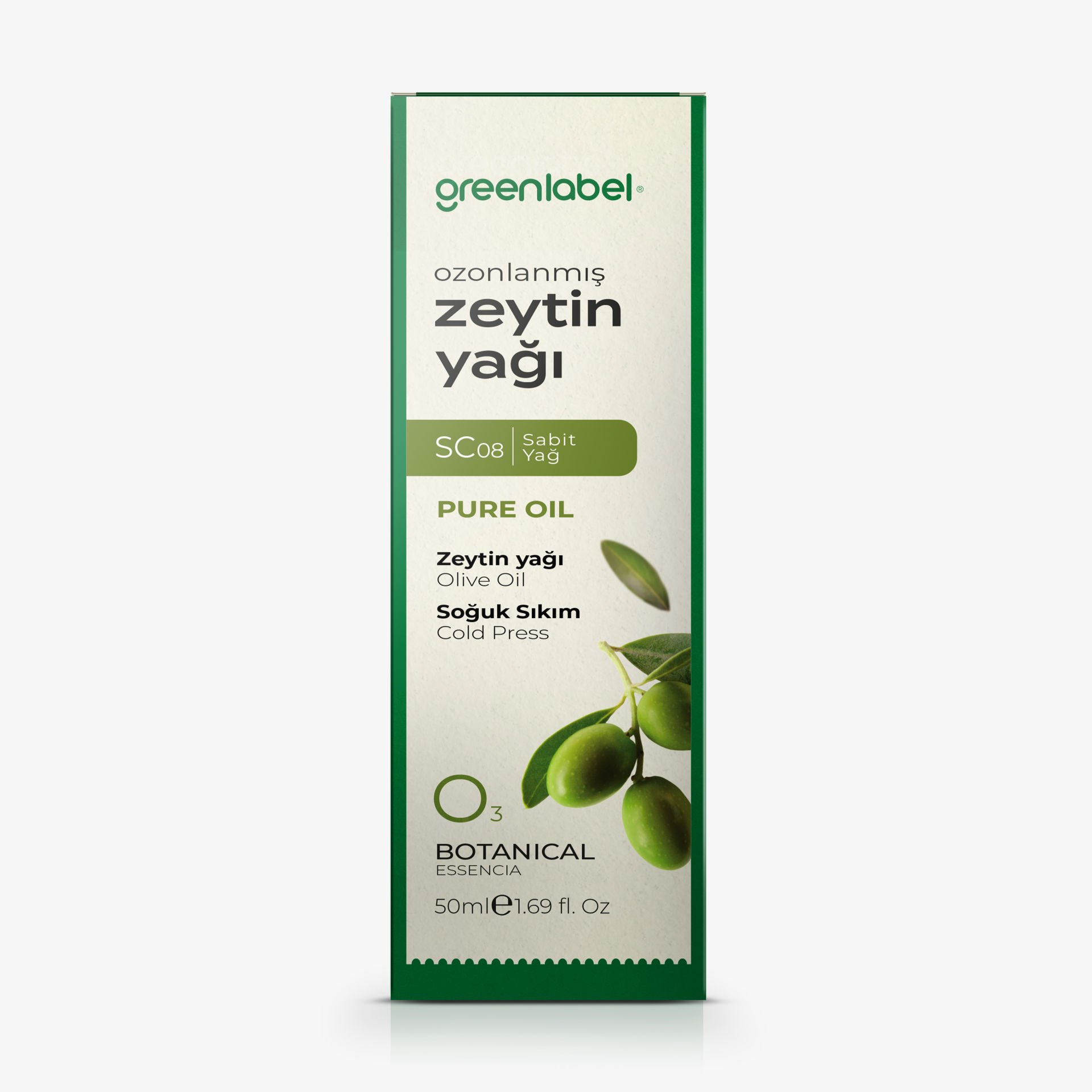 Greenlabel Zeytin Yağı - Ozonlanmış 50 ml.