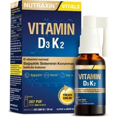 Nutraxin Vitamin D3K2 Sprey 30 ml