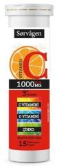 Sorvagen Vitamin C Plus 1000 mg 15 Efervesan Tablet