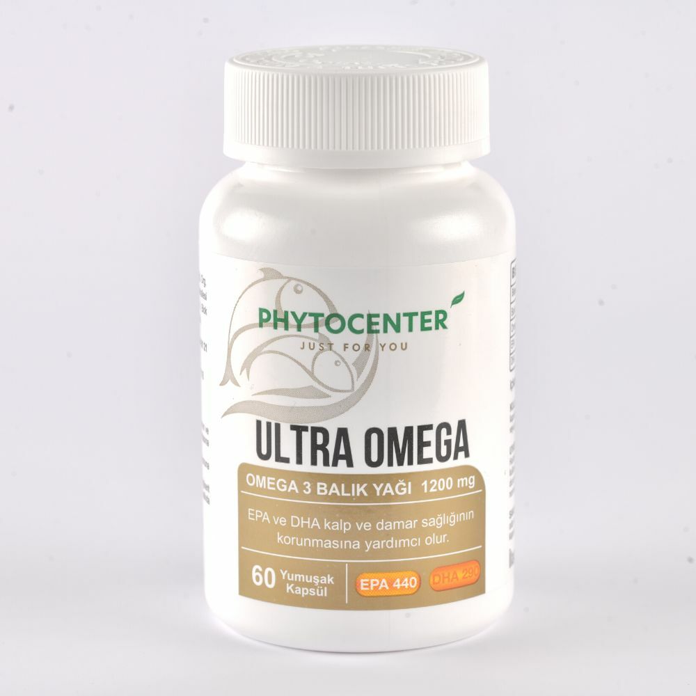 Phytocenter Ultra Omega Balık Yağı İçeren Takviye Edici Gıda 1200 mg 60 Kapsül