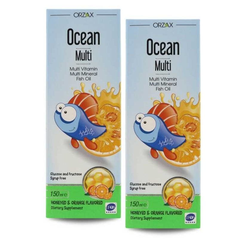 Ocean Multi Ballı - Portakal Aromalı Takviye Edici Şurup 150 ml 2.'si %50 İNDİRİMLİ