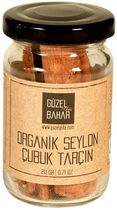 Güzel Gıda Organik Seylon Çubuk Tarçın 20 gr