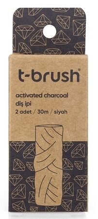 T-Brush Activated Charcoal Diş İpi (2 adet)