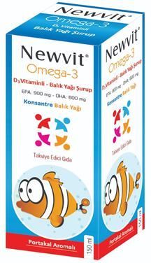 Newvit Omega-3 D3 Vitaminli Şurup 150 ml