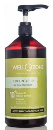 Wellozone Biotin+B12 Şampuan 1000 ml