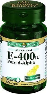Nature's Bounty Vitamin E-400 IU  50 Softjel