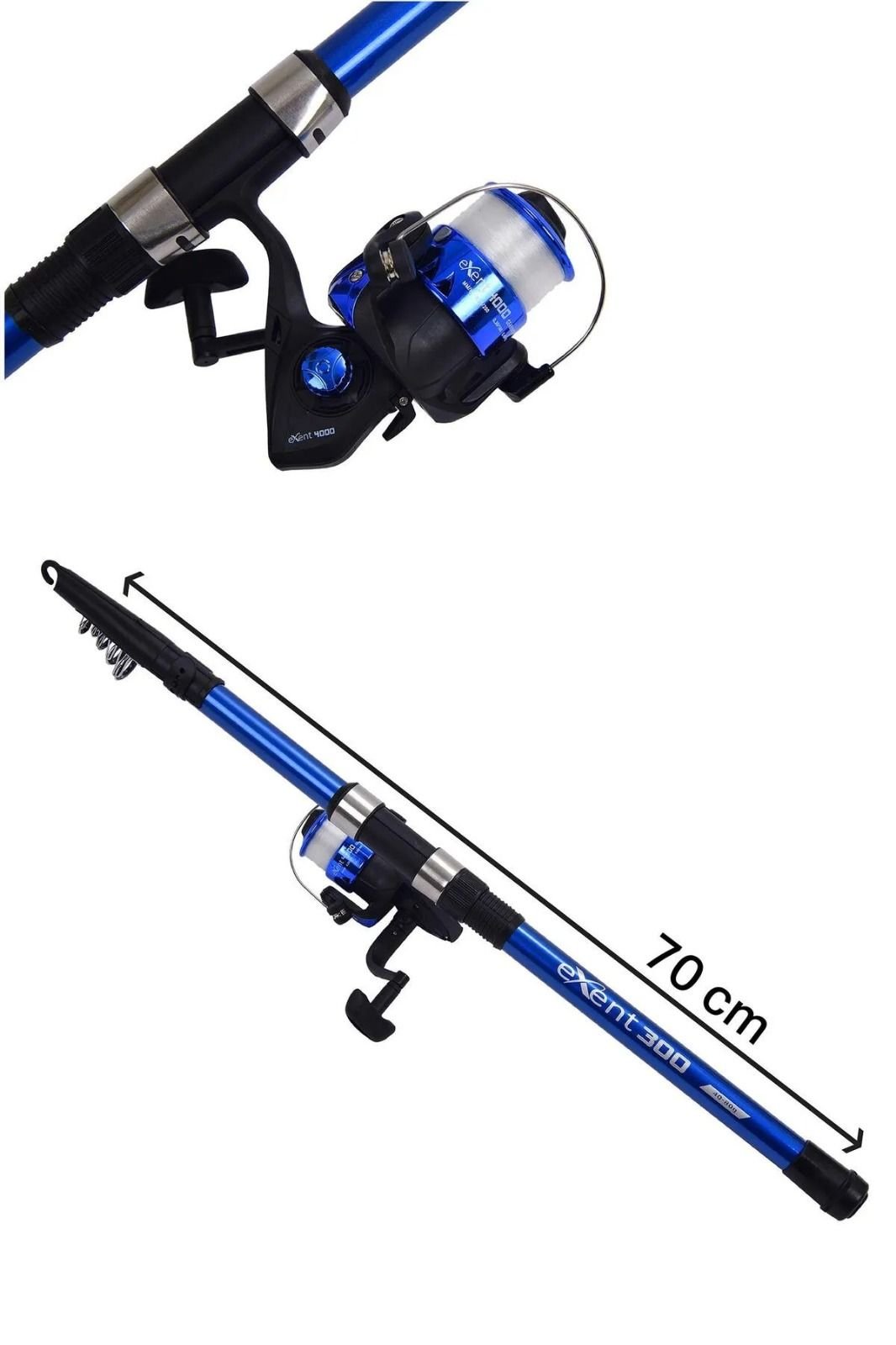 Exent 300 Cm 4000 Sarım Hobi Kıyı Olta Takım ( Makine+Kamış )