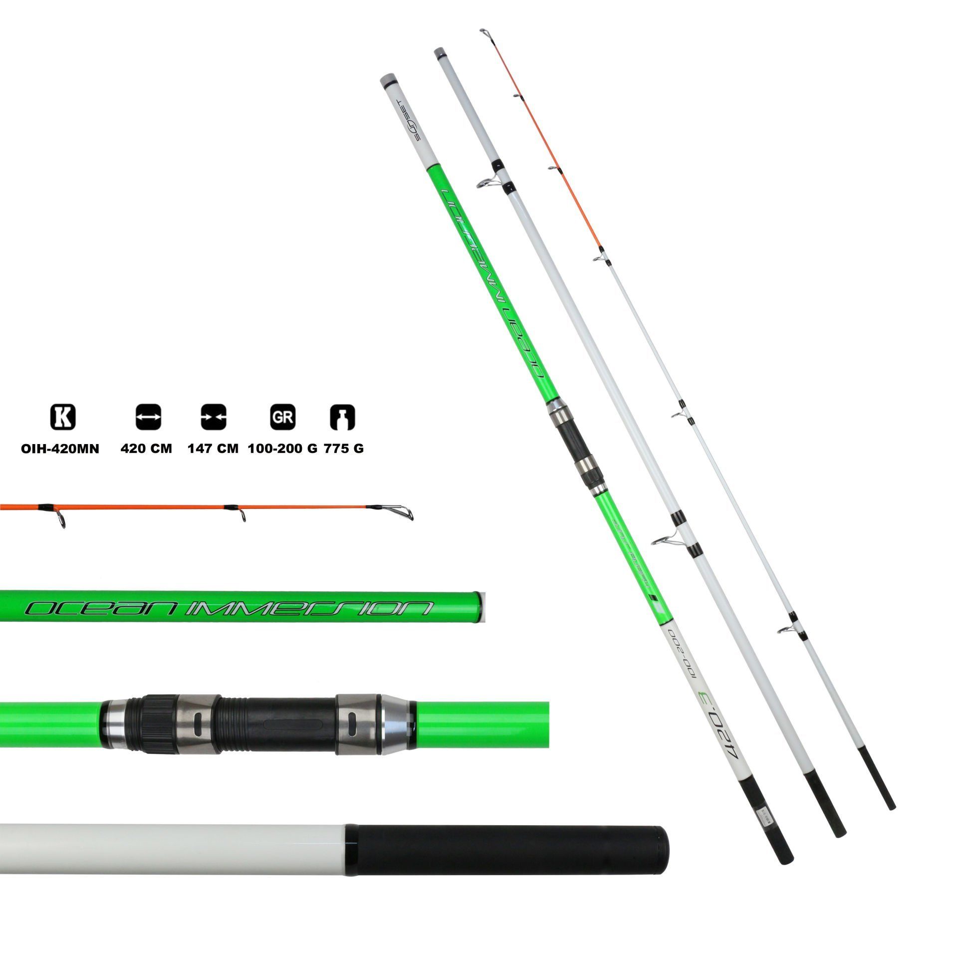Ocean Immersion Hybrid 420 MN Surf Kamışı 100-200 g