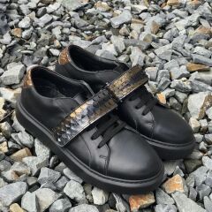 Siyah & Bakır Phyton Sneaker