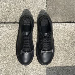 Siyah Deri  Aksesuar Sneaker