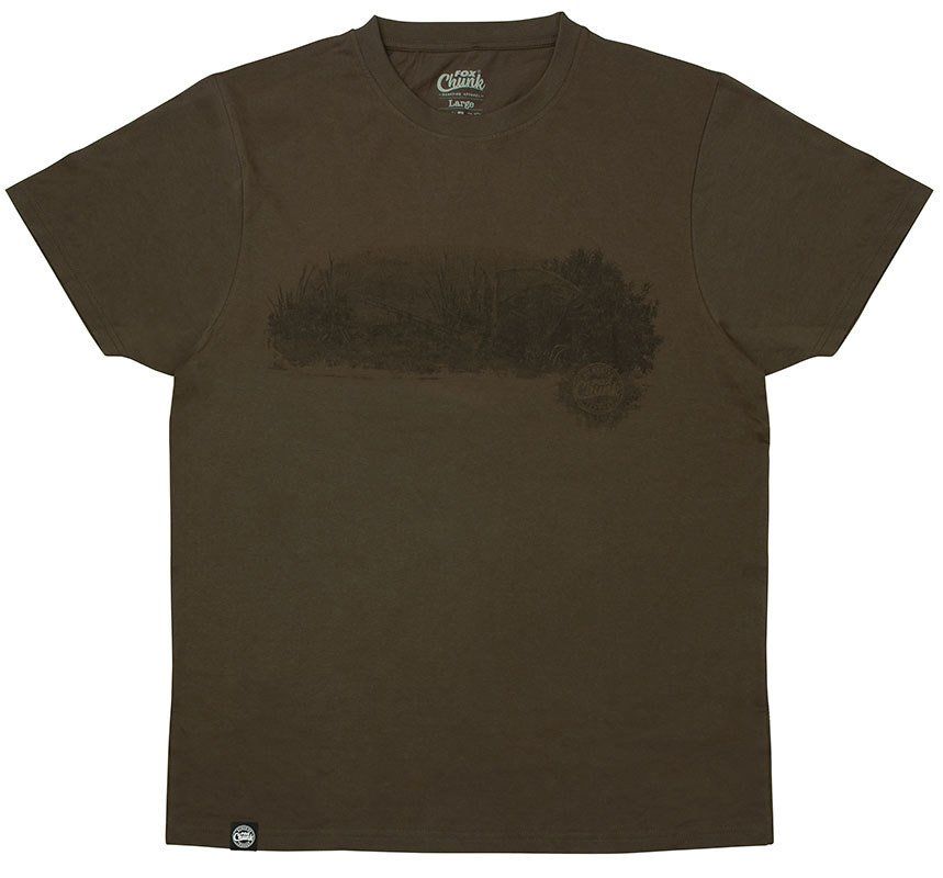 Fox Chunk Dark Khaki Scenic T-Shirt M