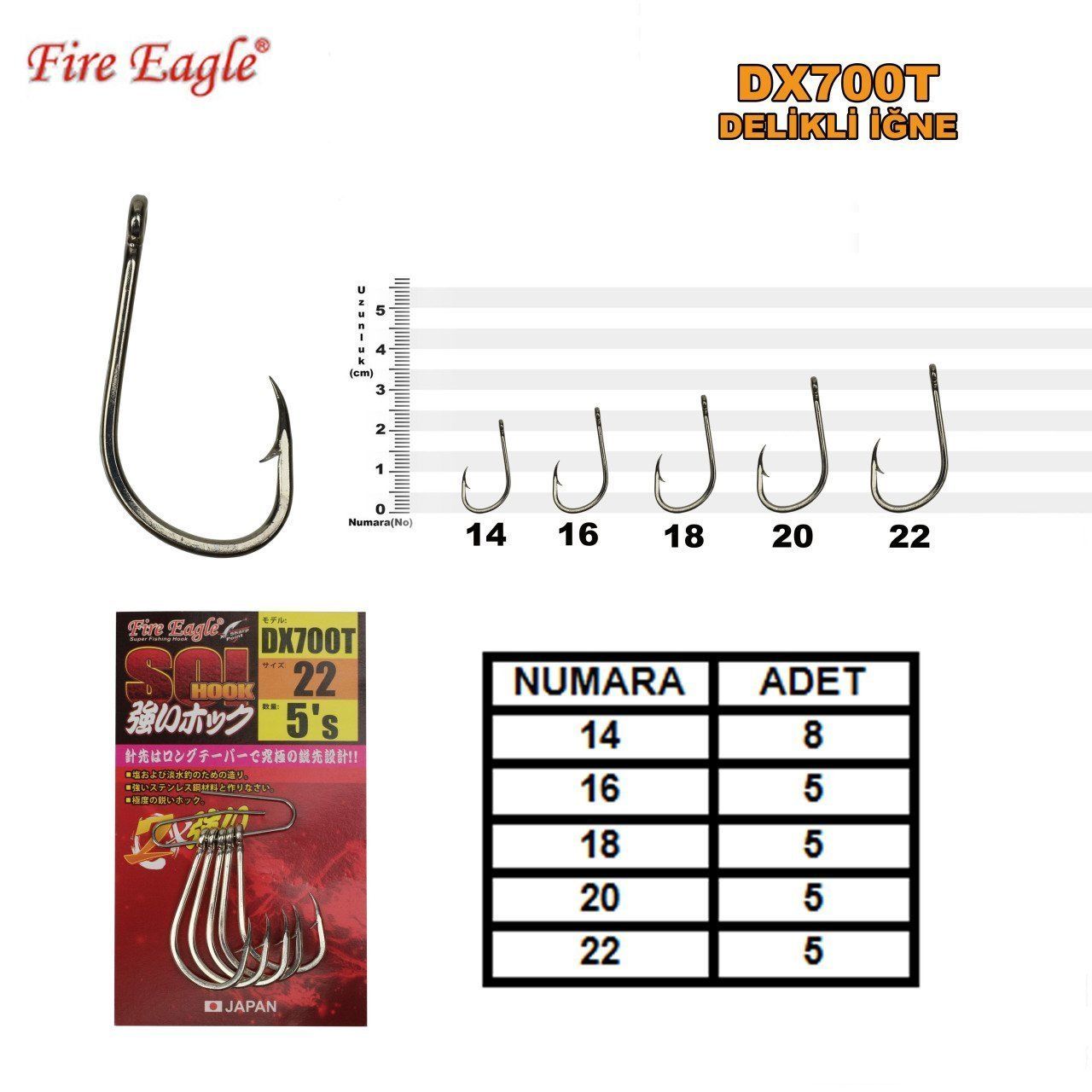 Fire Eagle Hook Dx 700T No: