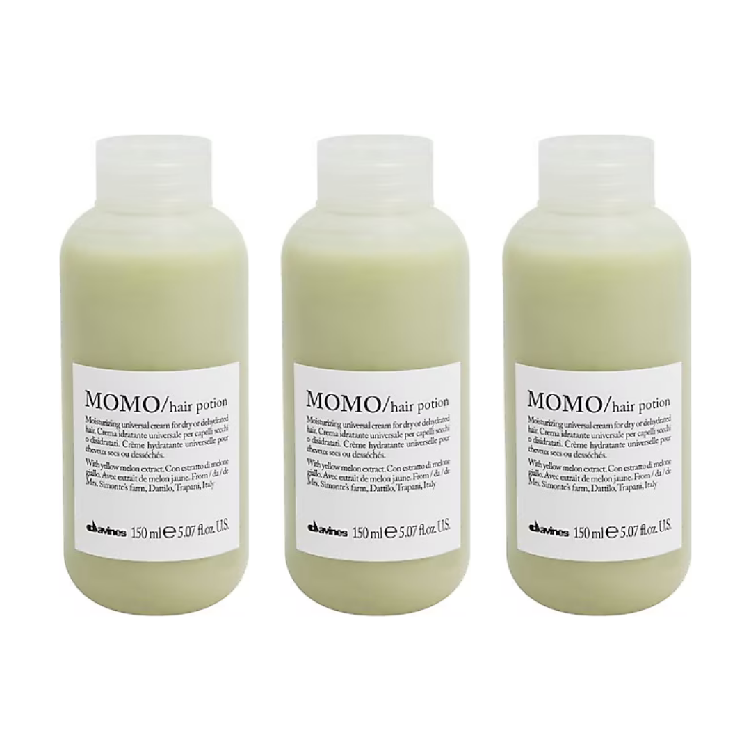 Ekonomik Üçlü Davines Momo Hair Potion Nemlendirici Durulanmayan Krem 150ml - %100 Orijinal %100 Doğal