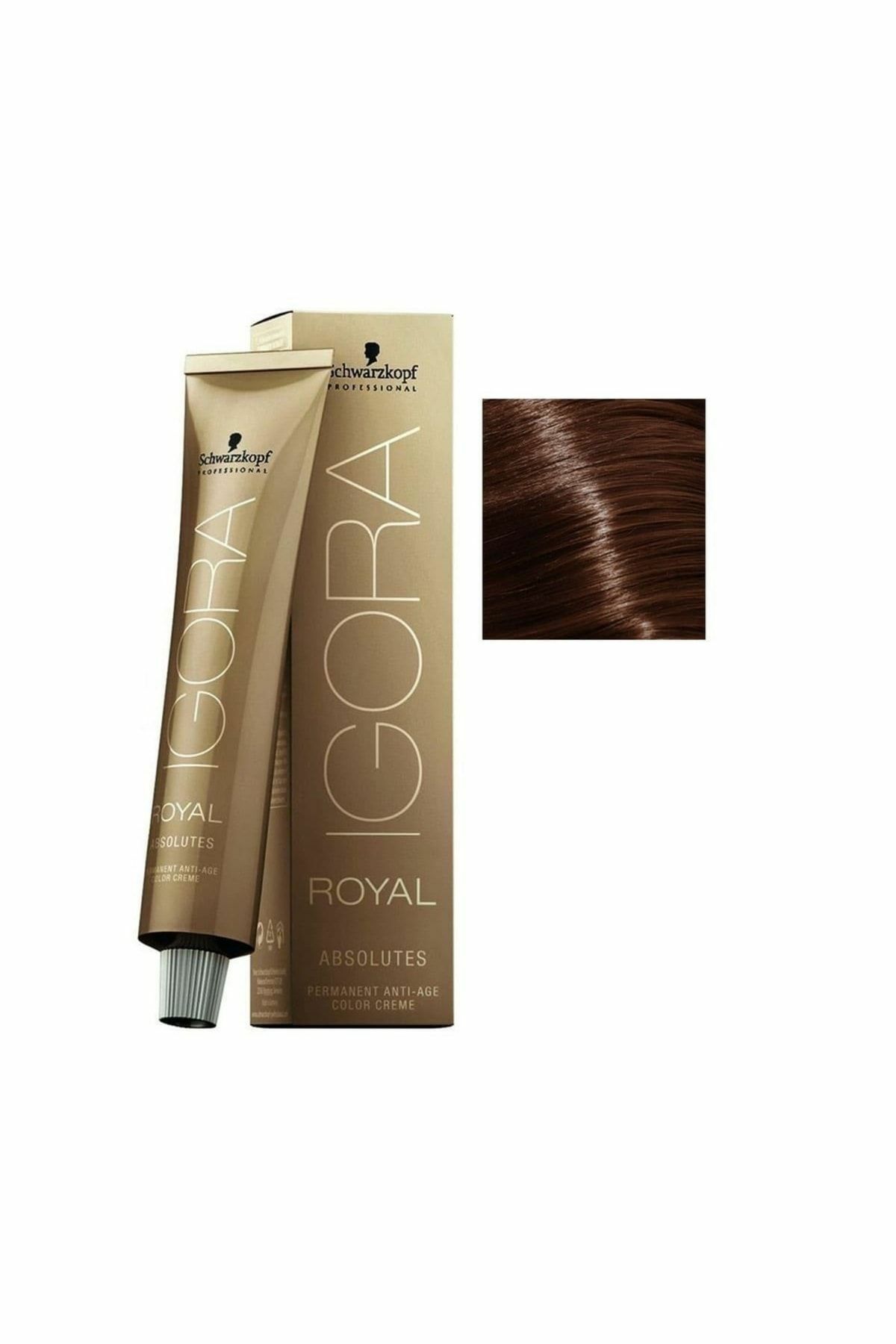 4 Adet Royal Absolutes 6-60 Koyu Kumral Çikolata Doğal Saç Boyası (orijinal)