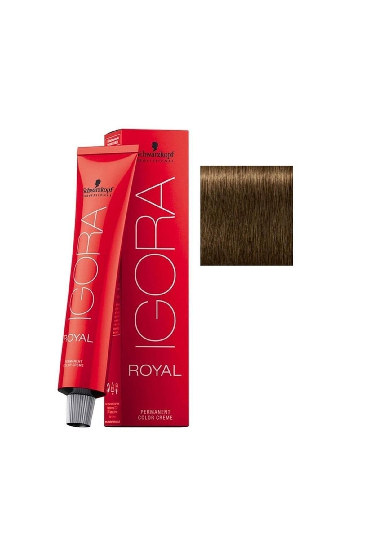 7 ADET Igora Royal 6-4 Koyu Kumral-Bej Saç Boyası