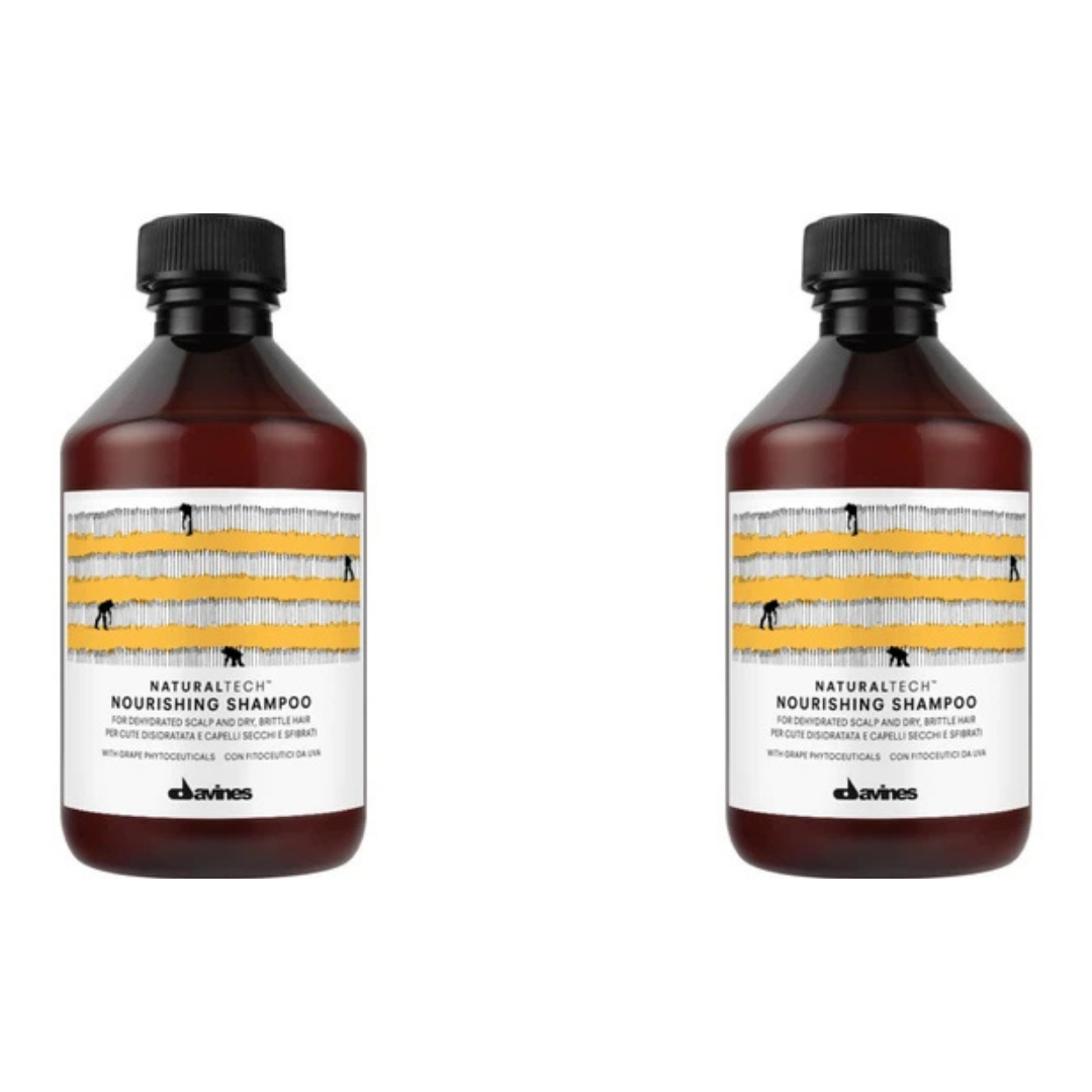 Ekonomik İkili Davines Nourishing Yıpranmış Kuru Saçlar için Sülfatsız Şampuan 250ml - %100 Orijinal %100 Doğal