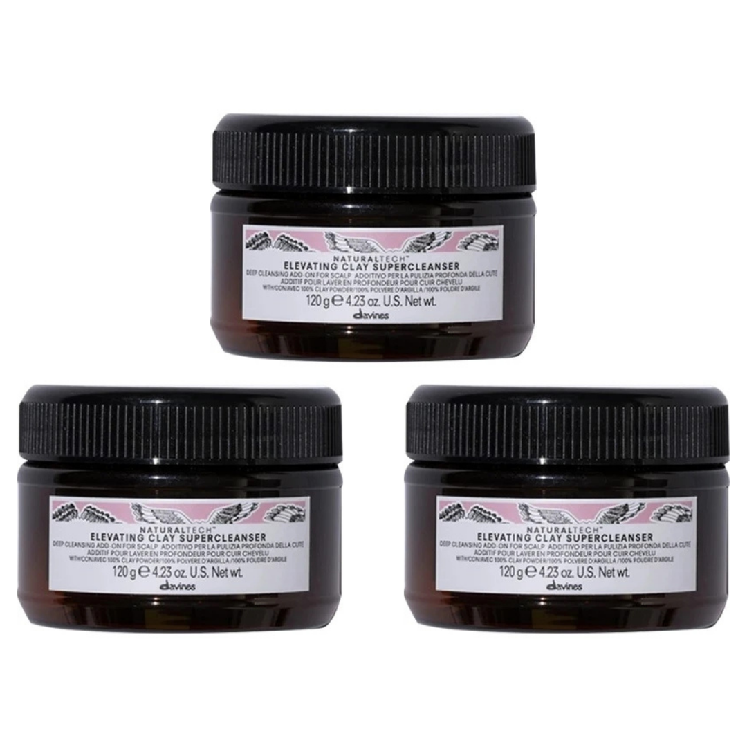 Ekonomik Üçlü Davines Elevating Clay Super Cleanser Arındırıcı Kil 120gr - %100 Orijinal %100 Doğal