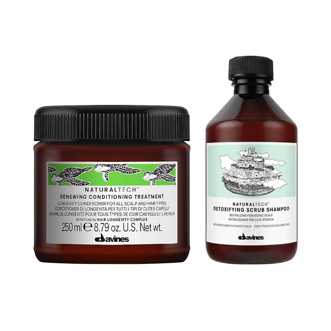 Davines Detoxifying Canlılığını Kaybetmiş Baş Derisi İçin Canlandırıcı ve Detoks Etkili Bakım Serisi - %100 Orijinal