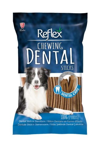 Reflex Dental Sticks Yıldız Şeklinde Köpek Ödül Çubuğu 180 gr