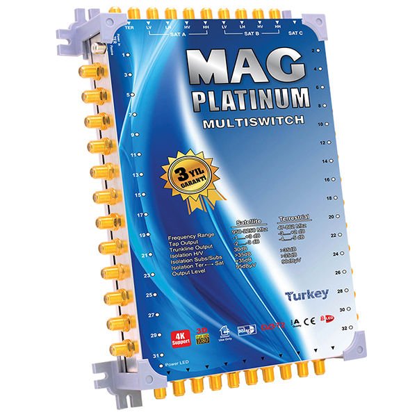 ﻿Mag Platinum 10-48 Sonlu Uydu Santrali + Adaptör