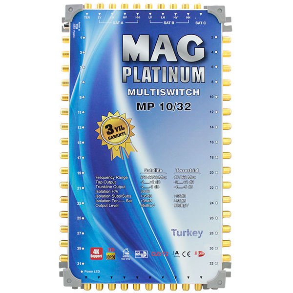 ﻿Mag Platinum 10-32 Sonlu Uydu Santrali + Adaptör