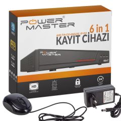 ﻿Powermaster 6in1 4 Kanal 2 Mp DVR Kayıt Cihazı H265