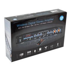 ﻿Mekse USB-AUX-UK-Bluetooth 220V-12V Giriş Led Ekran 2X50W RMS Stereo Anfi UA-103 Trafosuz Anfi