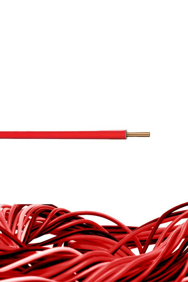 Prysmian 2,5mm Kırmızı H07Z1-U NYA Halojen Free Kablo - 100 Metre