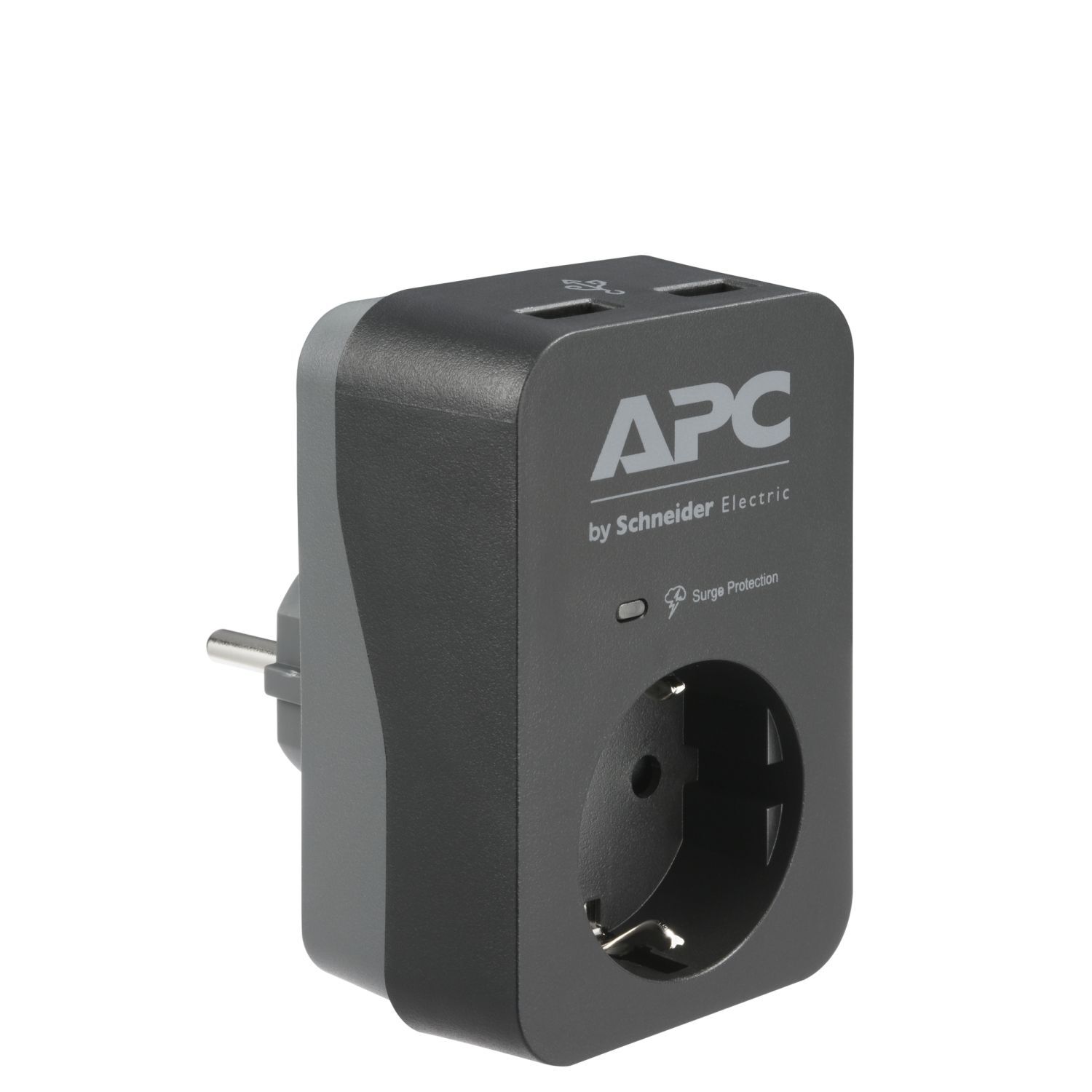 Apc By Schneider Electric Tekli Akım Korumalı Priz 2 USB Hızlı Şarj Çıkışlı Siyah PME1WU2B-GR