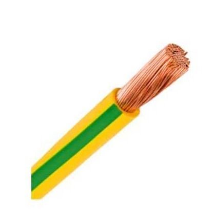 Prysmian 10mm Sarı Yeşil Nyaf Çok Telli Halojen Free Kablo H07Z1-K 1 METRE