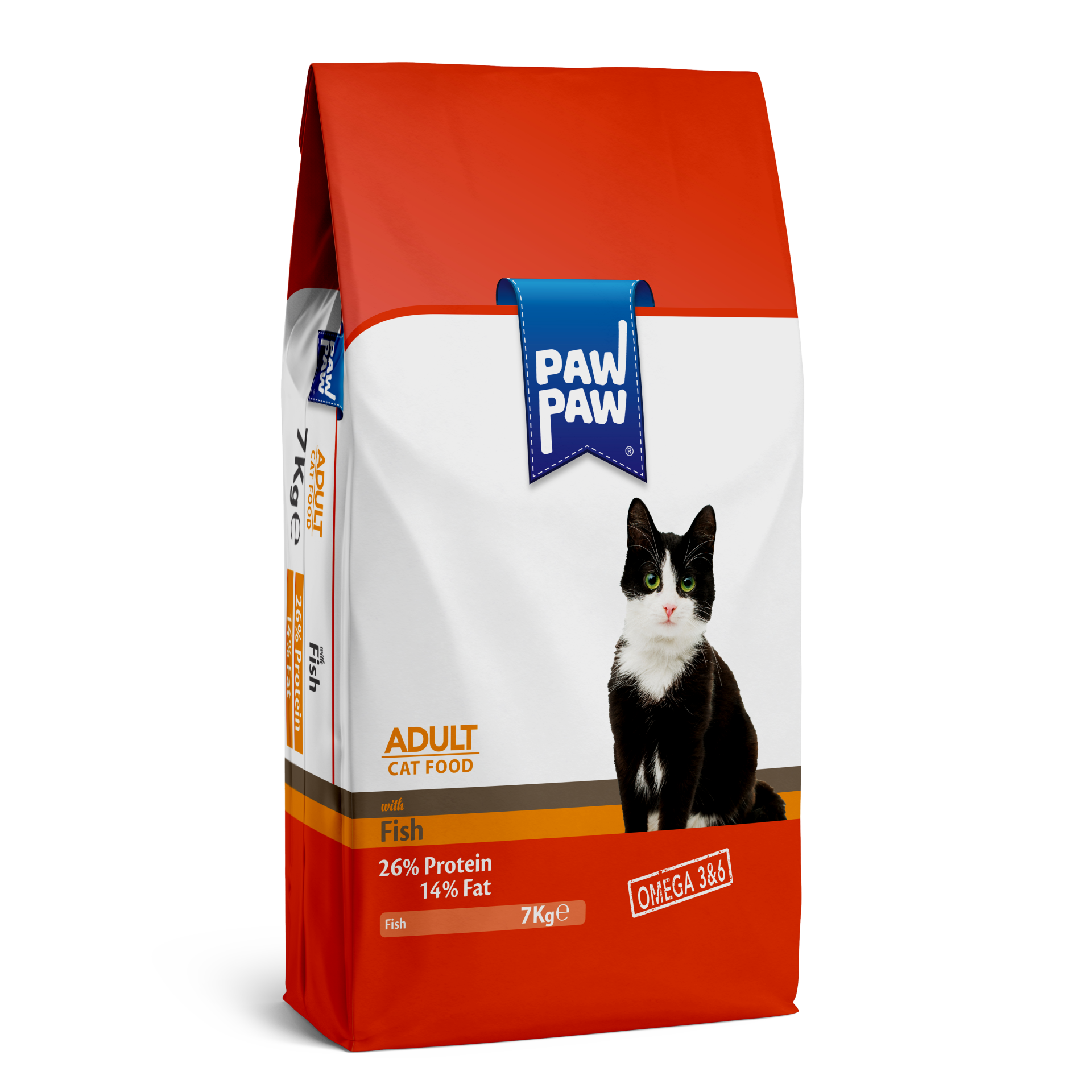 Paw Paw Yetişkin Kedi Maması Balıklı 7 KG