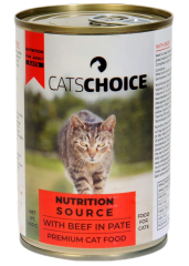 Cats Choice Biftek  Etli Pate Kedi Konserve 400 G 24'lü