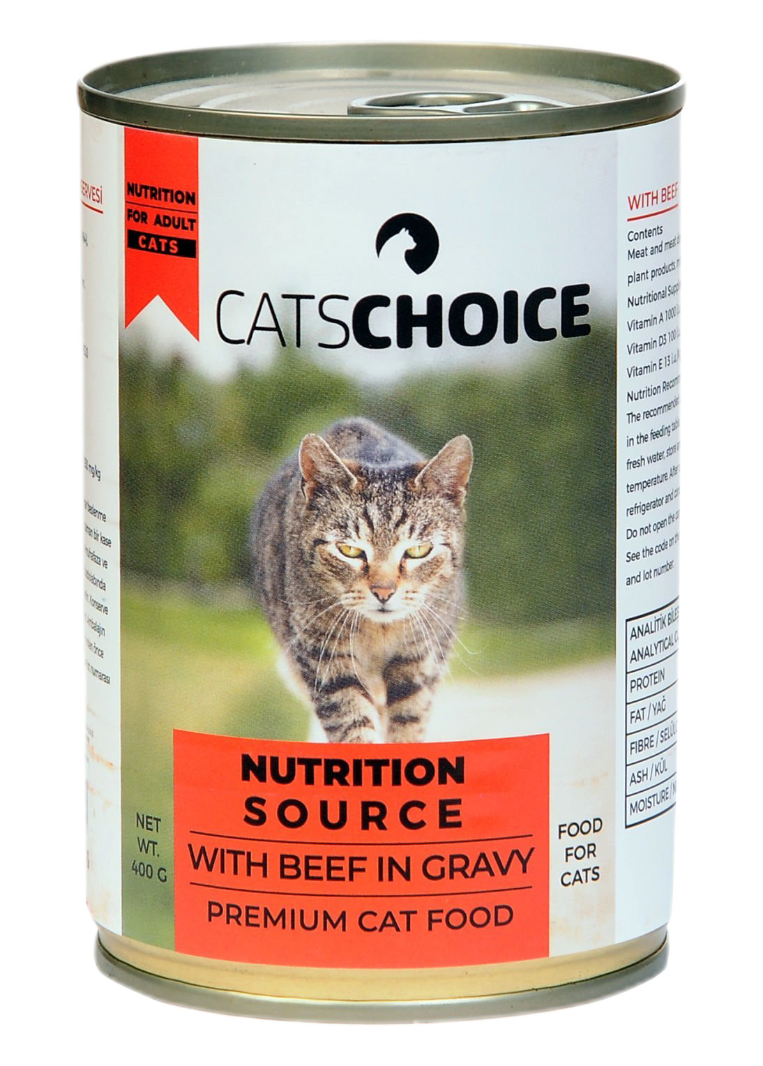Cats Choice Biftek Etli Gravy  Kedi Konserve 400 G 24'lü