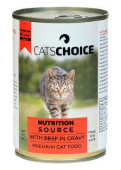 Cats Choice Biftek Etli Gravy  Kedi Konserve 400 G 24'lü