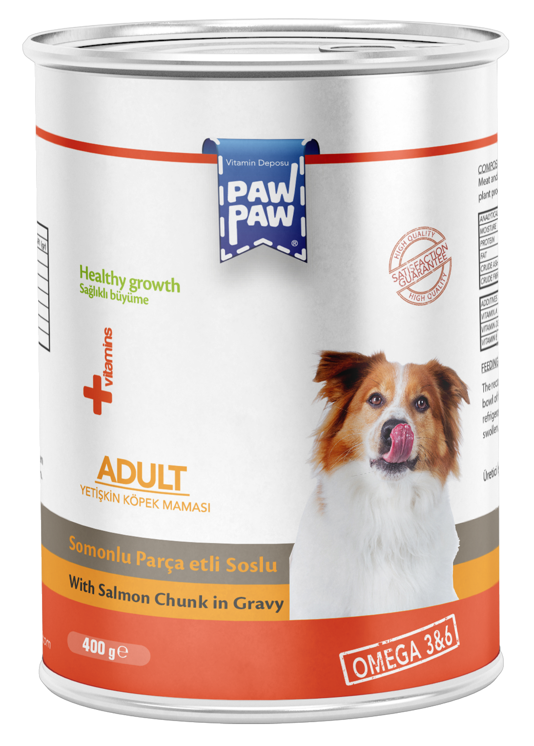 PawPaw Somon Balıklı Gravy Köpek Konserve 400 G 24'lü