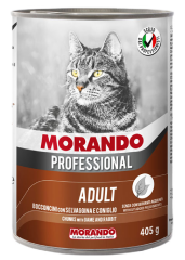Morando Av Hayvanlı & Tavşanlı Chunks Kedi Konserve 405gr 24'lü