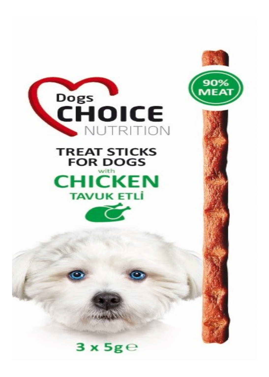 DogsChoice Tavuk Etli Sticks 15Gr. 24'lü