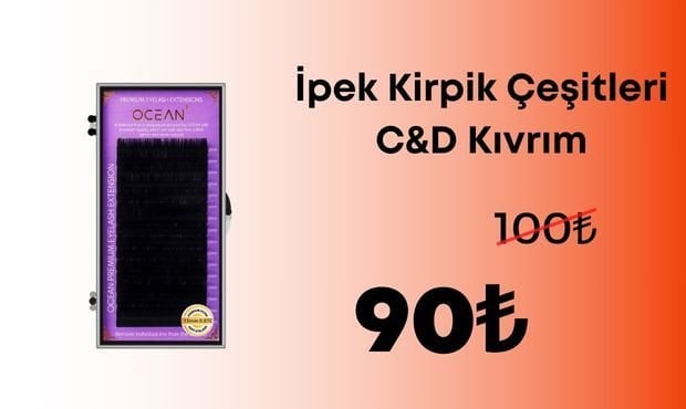 İpek Kirpik Çeşitleri Kampanyası